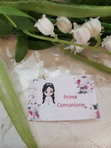 Bigliettino confetti comunione - confetti,